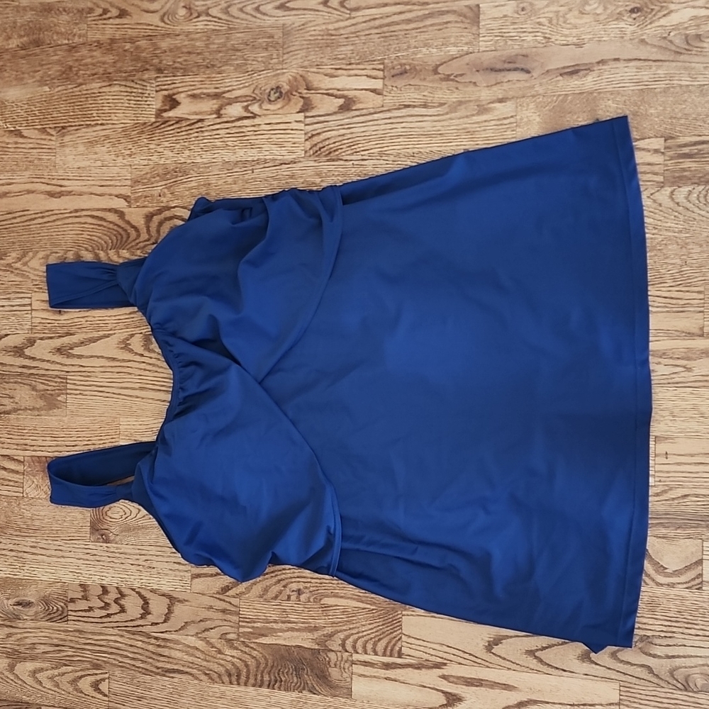 (22W) Jaclyn Smith One Piece Swim Dress Ultra Flattering Summer Vacation